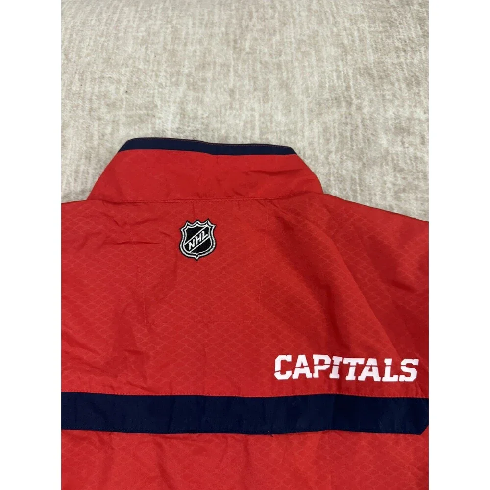 New Reebok Center Ice Kinetic Fit NHL Washington Capitals Jacket Red Mens Size M - Picture 14 of 15